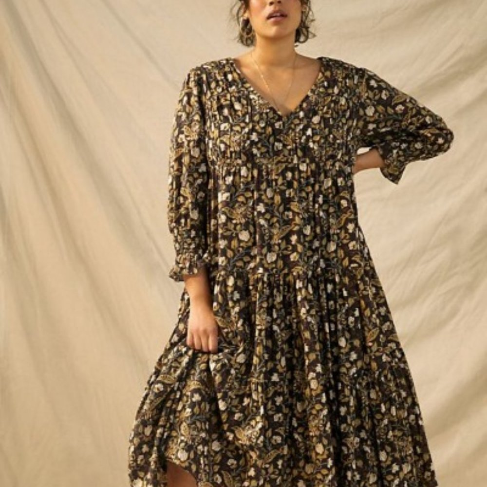 Anthro Let Me Be Odette Maxi Dress